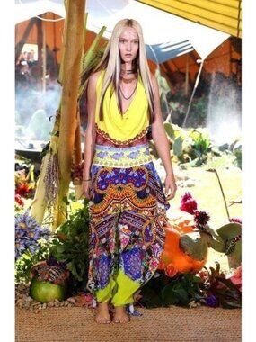 Camilla Bright Floral & Geometric Silk Jumpsuit NWT!, Size Small (1)